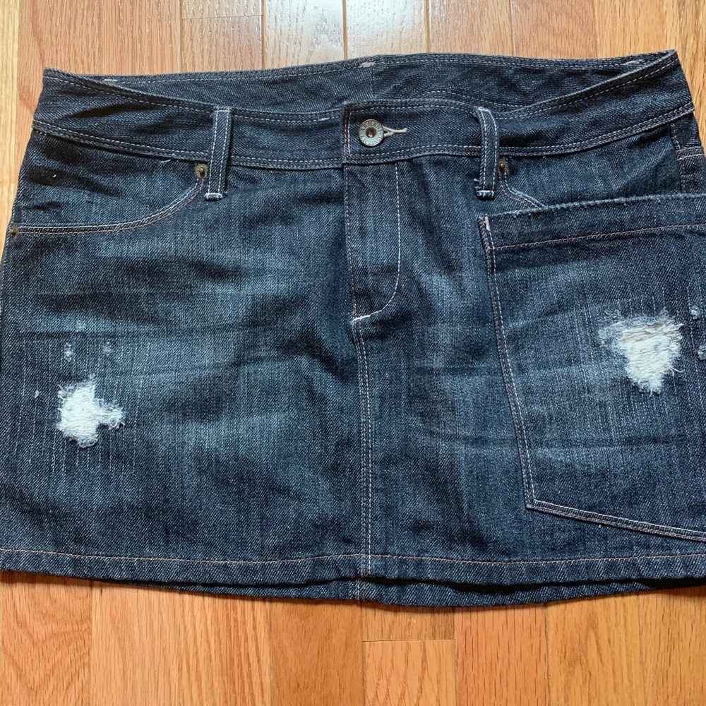 Armani exchange denim mini skirt